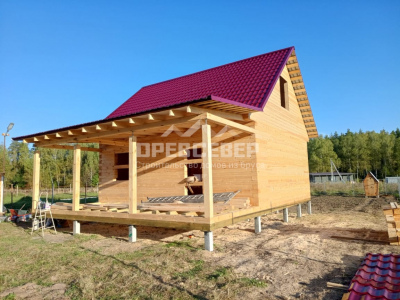 143. Строительство дома из профилированного бруса по проекту заказчика в МО, Раменском районе, ТСН Опушкино